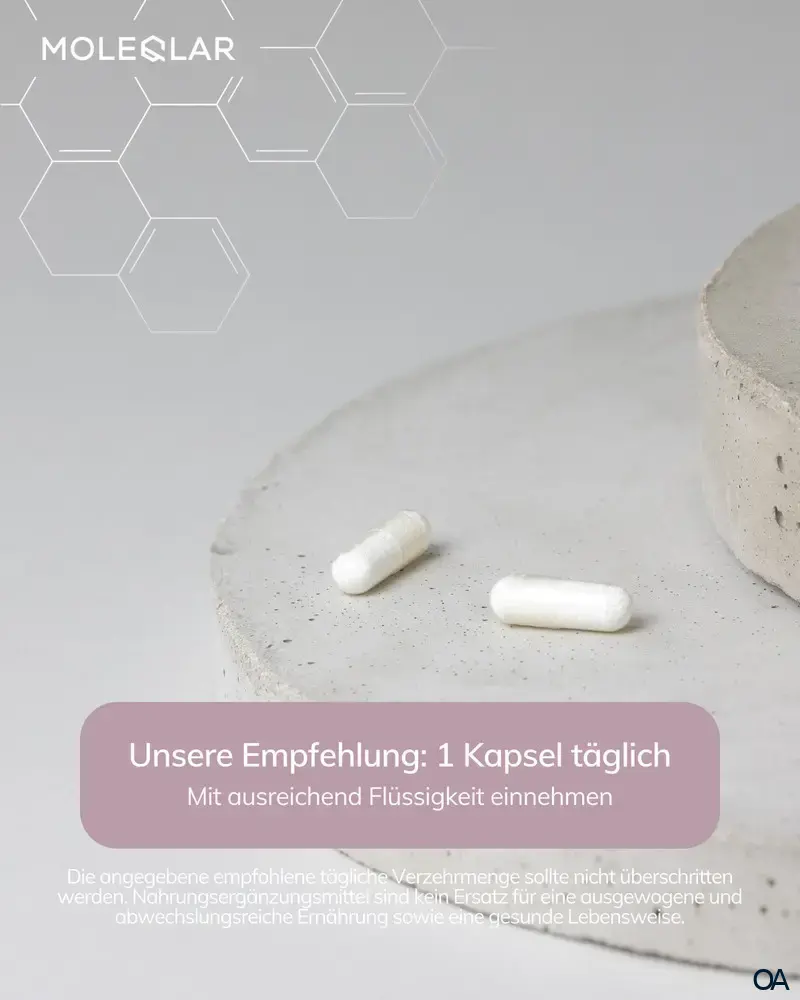 MoleQlar Longevity Hyaluron + Glycin Kapseln