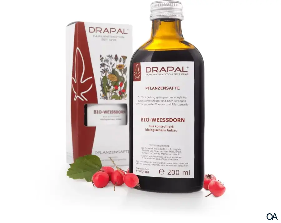 DRAPAL® Bio-Weißdorn Pflanzensaft
