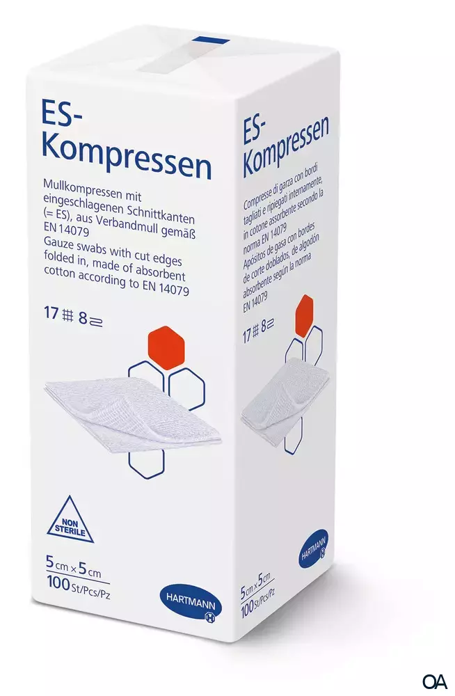 ES-Kompressen 8fach, unsteril, 5 x 5 cm