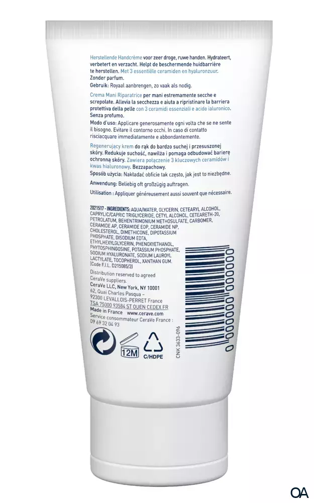 CeraVe Regenerierende Handcreme