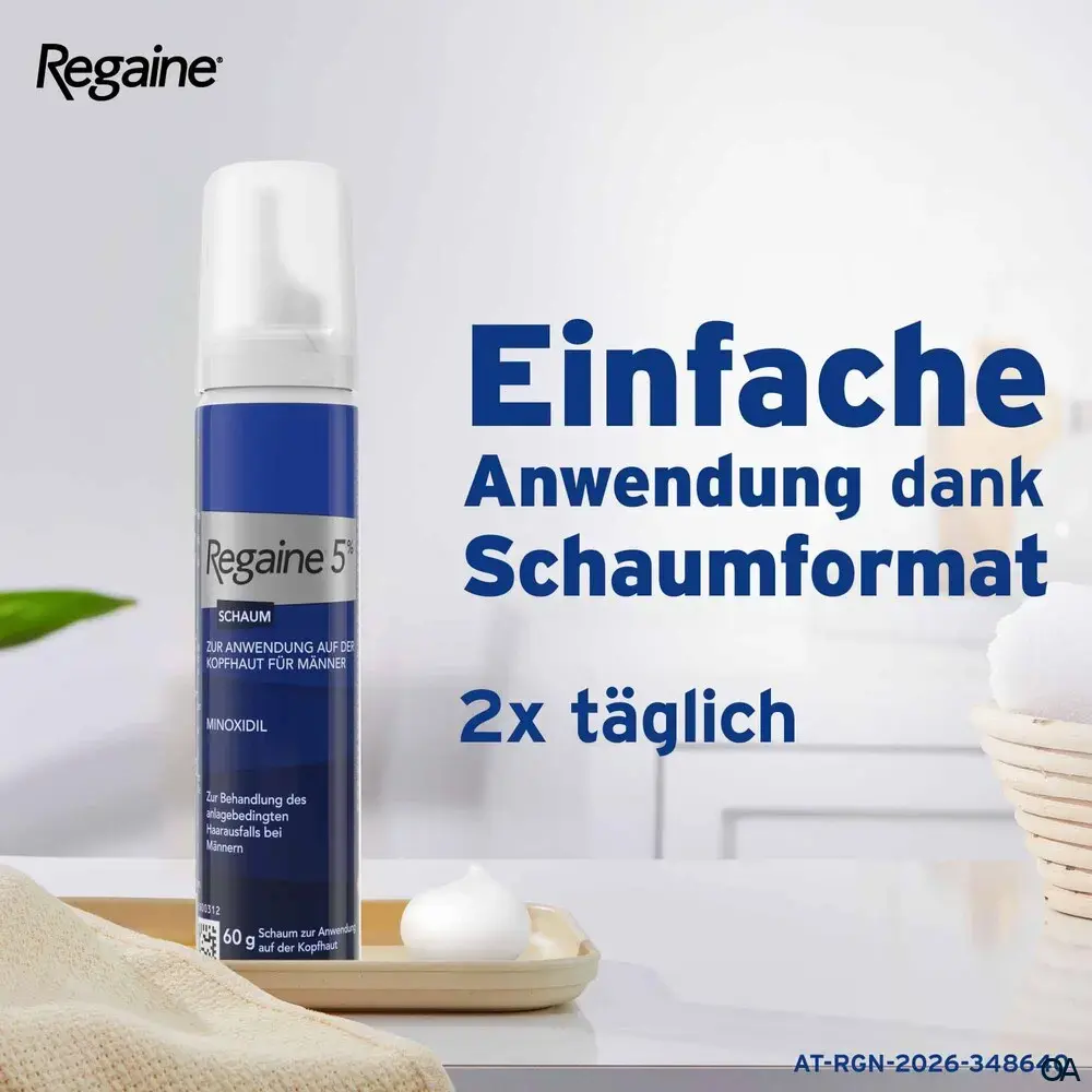 REGAINE® Männer 5% Schaum zur Anwendung auf der Kopfhaut*, 3 x 60 g
