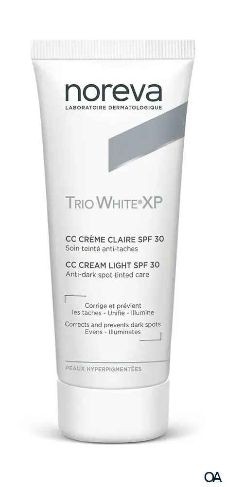 Noreva Trio White XP getönte CC Creme hell LSF 30