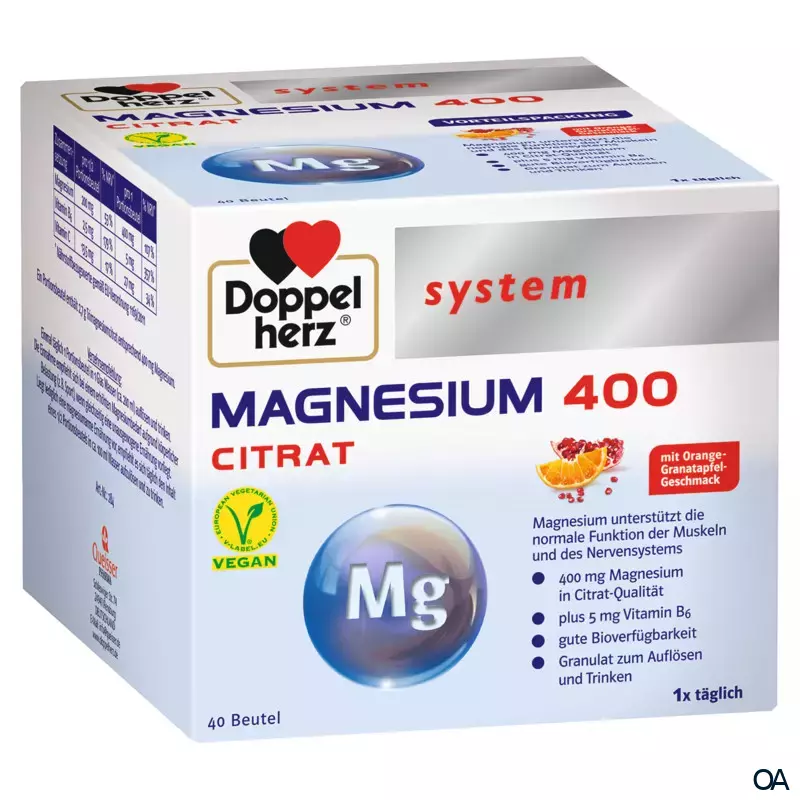 Doppelherz system MAGNESIUM CITRAT 400 Beutel