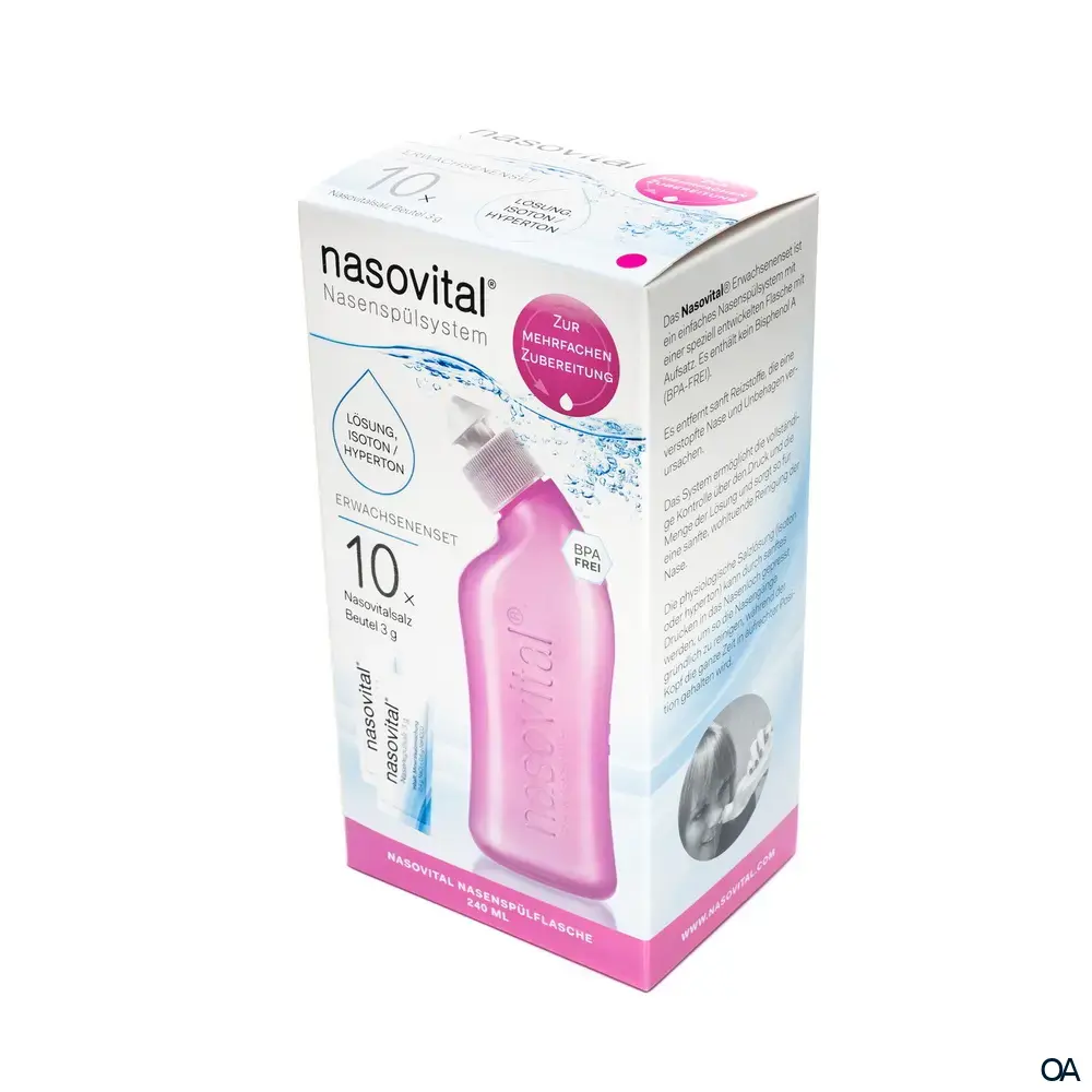 nasovital® Nasenspülsystem für Erwachsene - Rosa