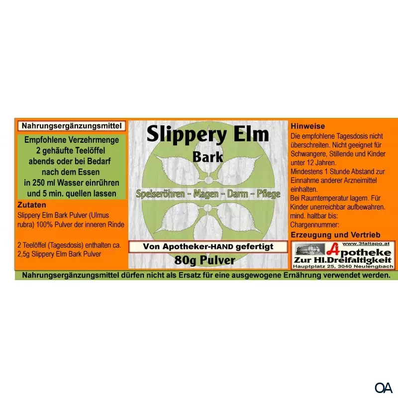 Slippery Elm Bark Pulver