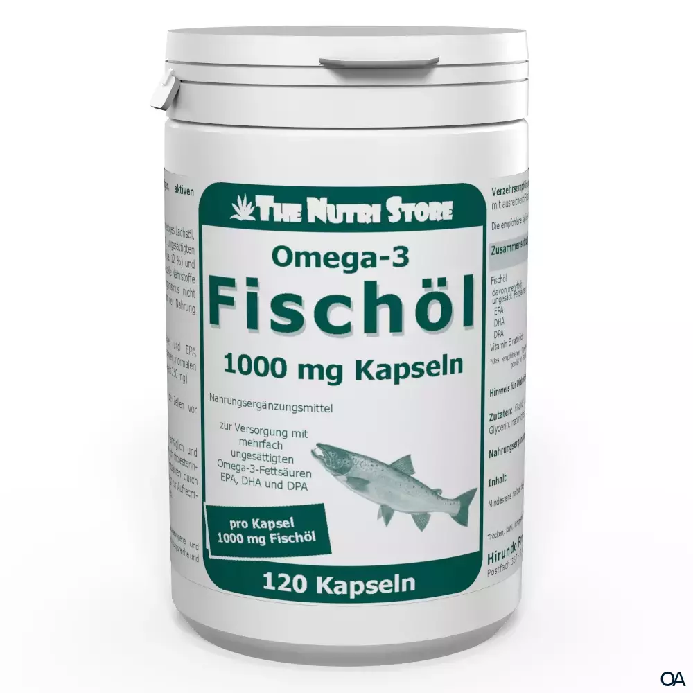 The Nutri Store Omega-3 Fischöl 1000 mg Kapseln