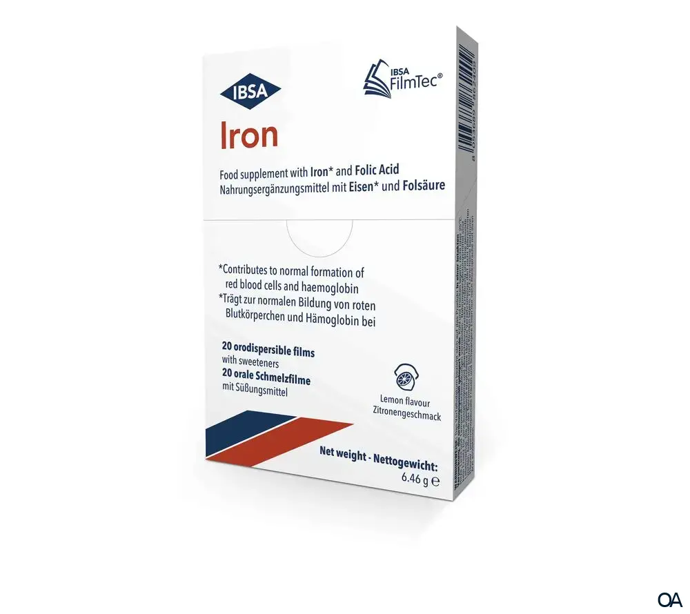 IBSA Eisen orale Schmelzfilme
