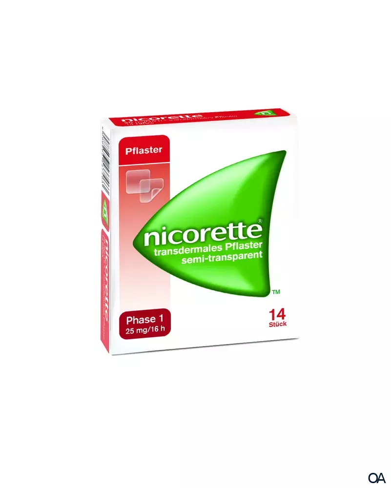 Nicorette 25 mg/16 h – transdermales Pflaster Nicorette 25 mg/16 h – transdermales Pflaster