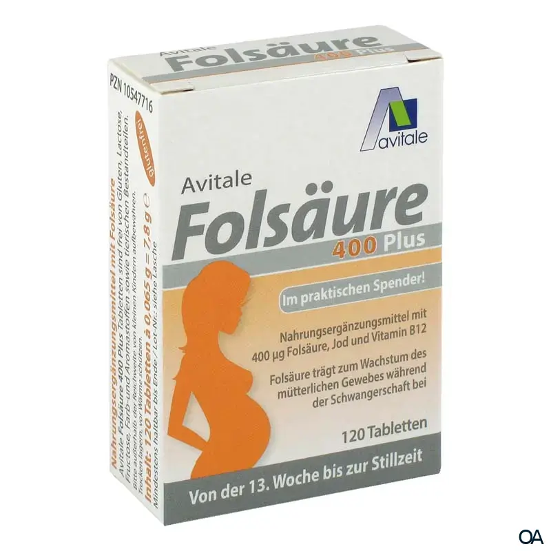 Avitale Folsäure 400 Plus Tabletten