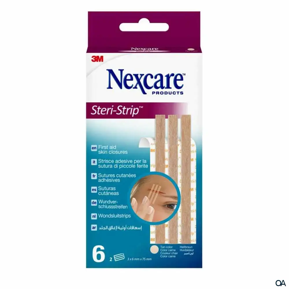 3M Nexcare™ Steri-Strip™ Wundverschlussstreifen, braun, 6 x 75 mm