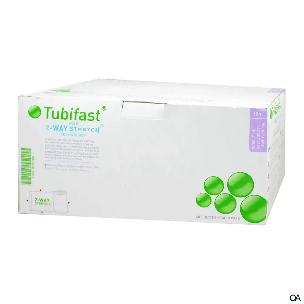 Tubifast® Schlauchverband mit Zwei-Wege-Stretch Rolle, Lila, 20 cm x 10 m