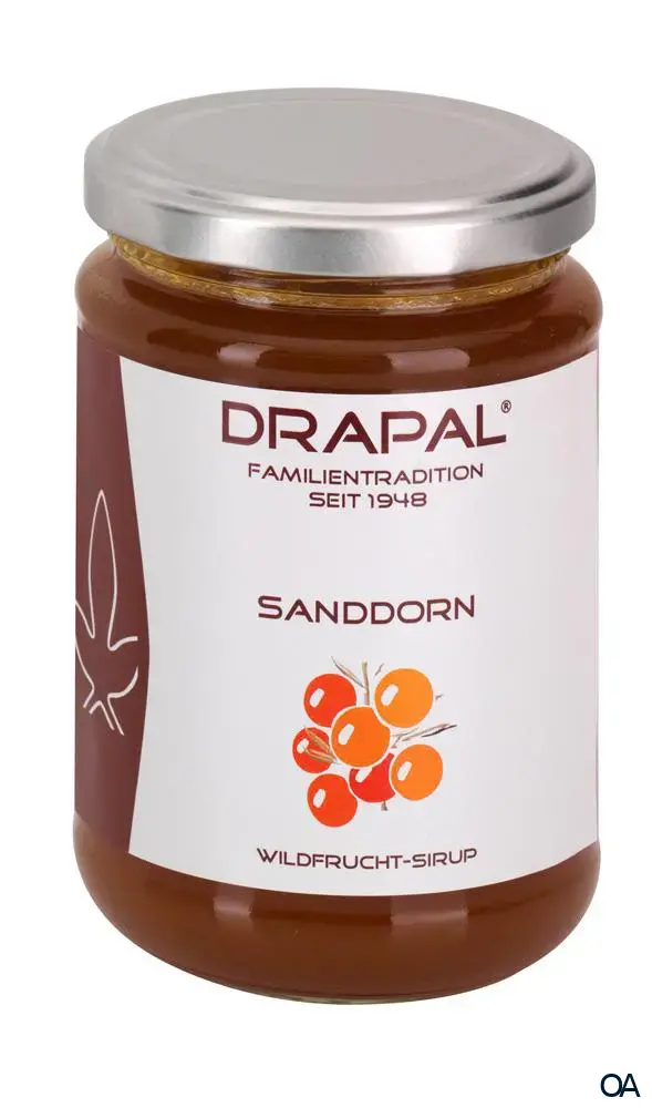 DRAPAL® Sanddorn Wildfruchtsirup Glas ohne Faltschachtel