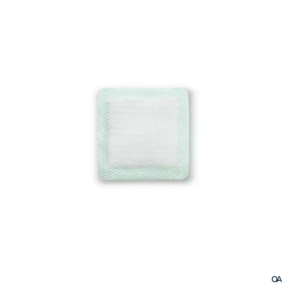 RespoSorb® Silicone superabsorbierende Saugkompresse mit Silikonwundkontaktschicht steril, 8 x 8 cm
