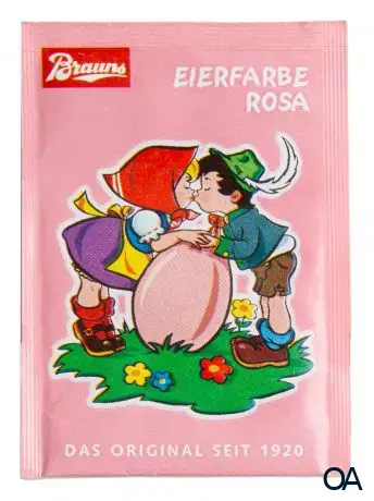 Brauns Eierfarbe Rosa