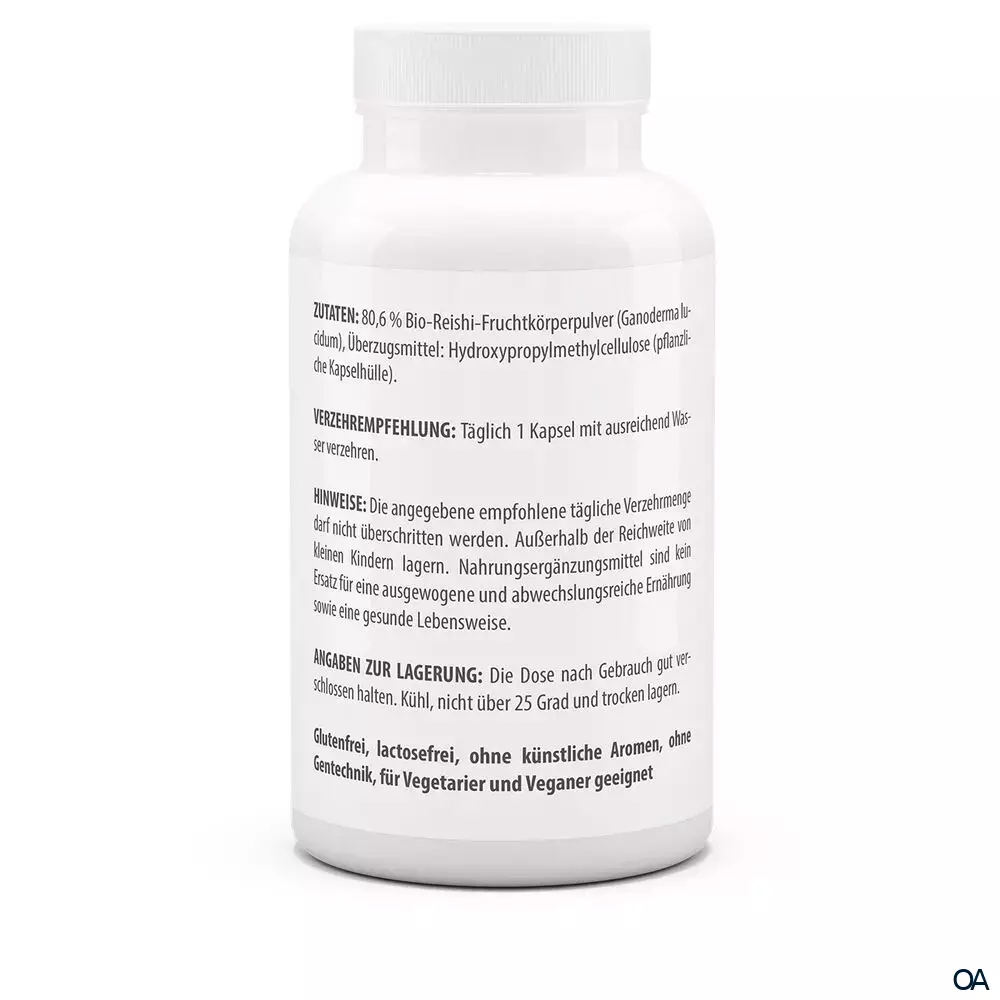 Vitaworld Reishi Biopulver 500 mg Kapseln