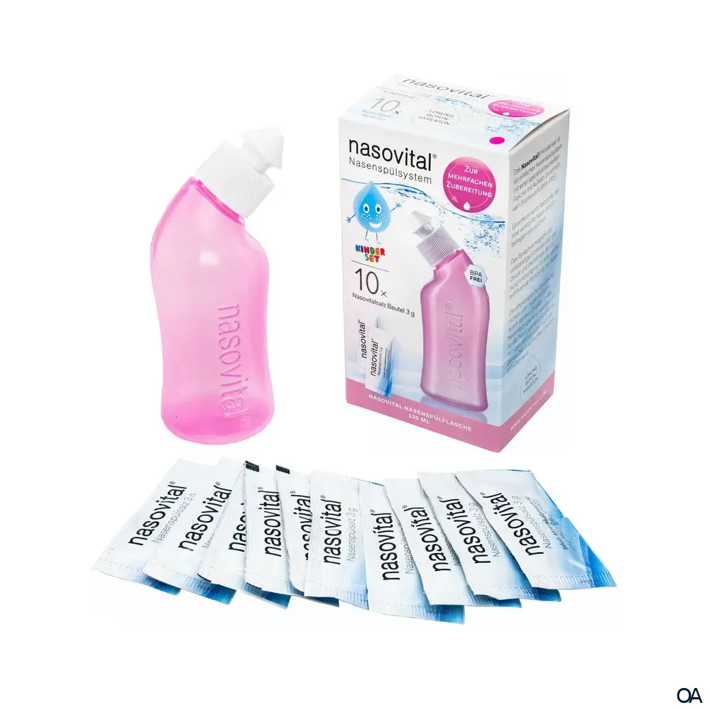nasovital® Nasenspülsystem für Kinder - Rosa