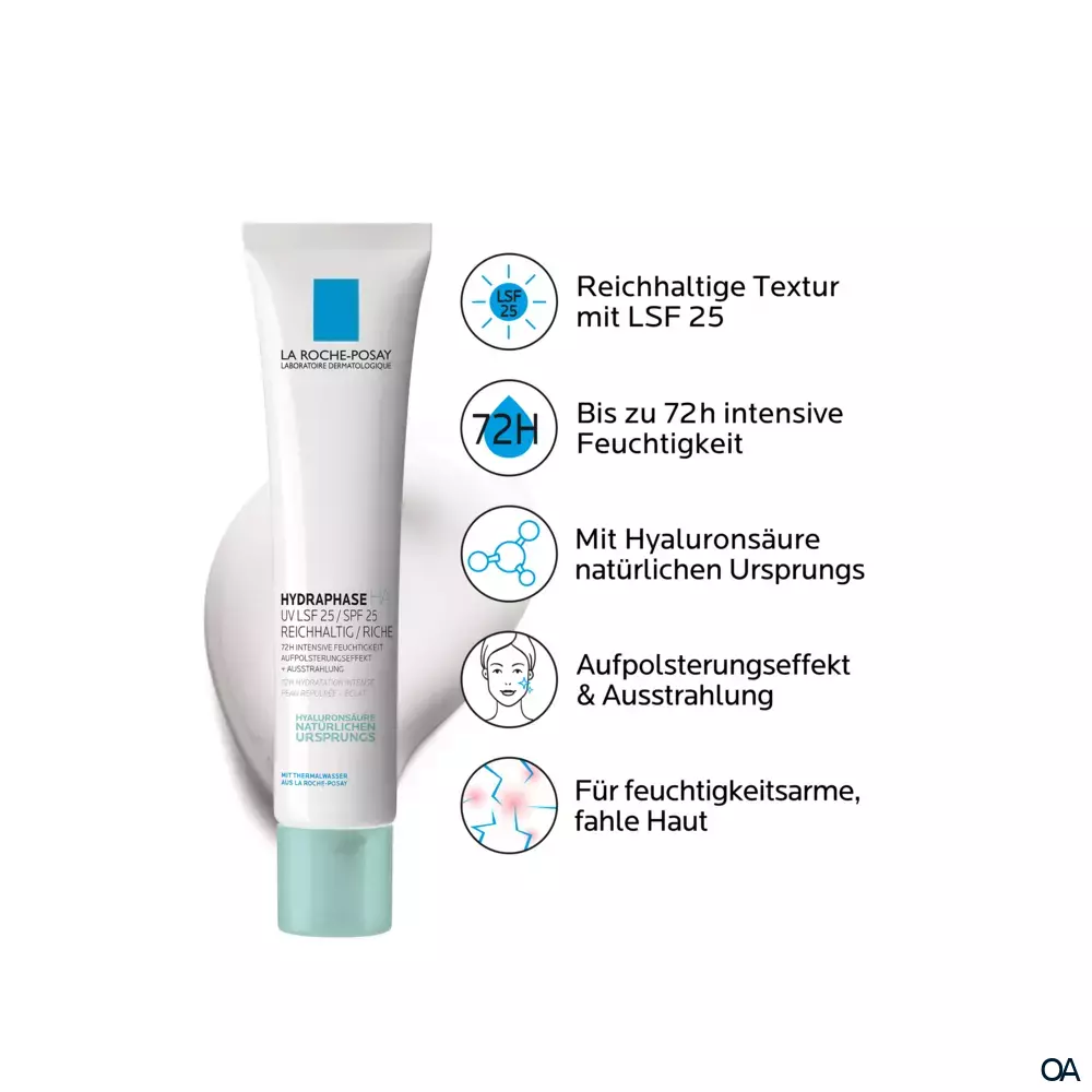 La Roche Posay Hydraphase HA UV SPF25 Reichhaltig Tagescreme