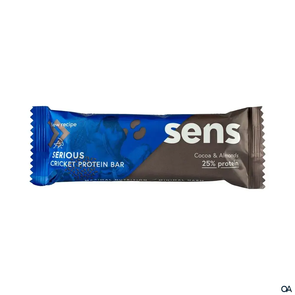 SENS Serious Proteinriegel mit Grillenmehl - Kakao & Mandel
