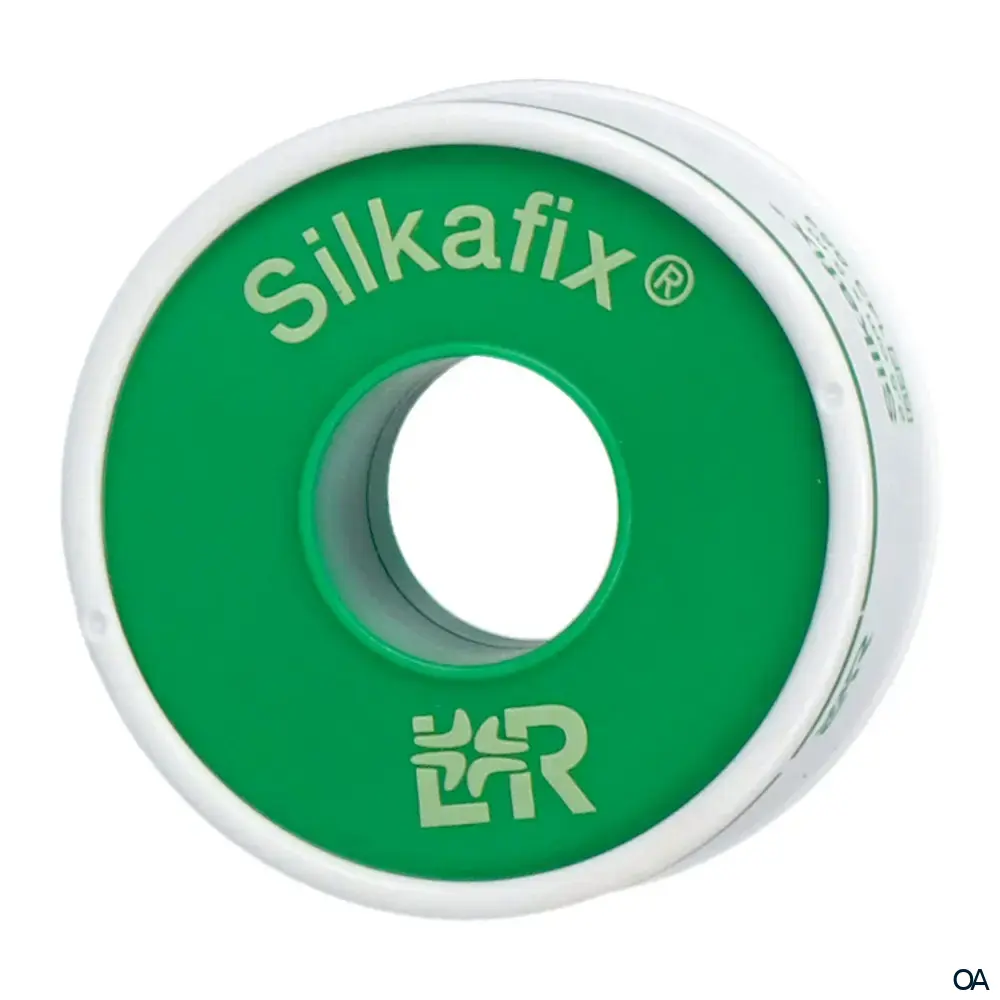 Silkafix® Heftpflaster 2,5 cm x 5 m Rolle auf Kunststoff-Knipsspule