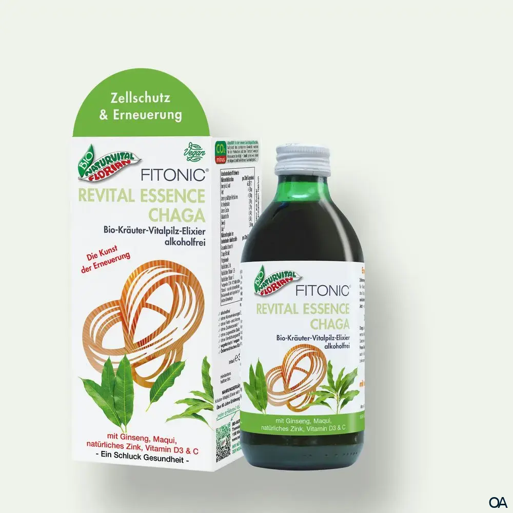 Bio Naturvital Florian Fitonic Revital Essence Chaga Bio-Kräuter-Vitalpilz-Elixier