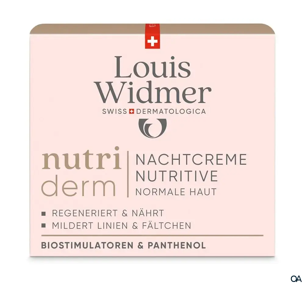Louis Widmer nutriderm Nachtcreme Nutritive - leicht parfümiert