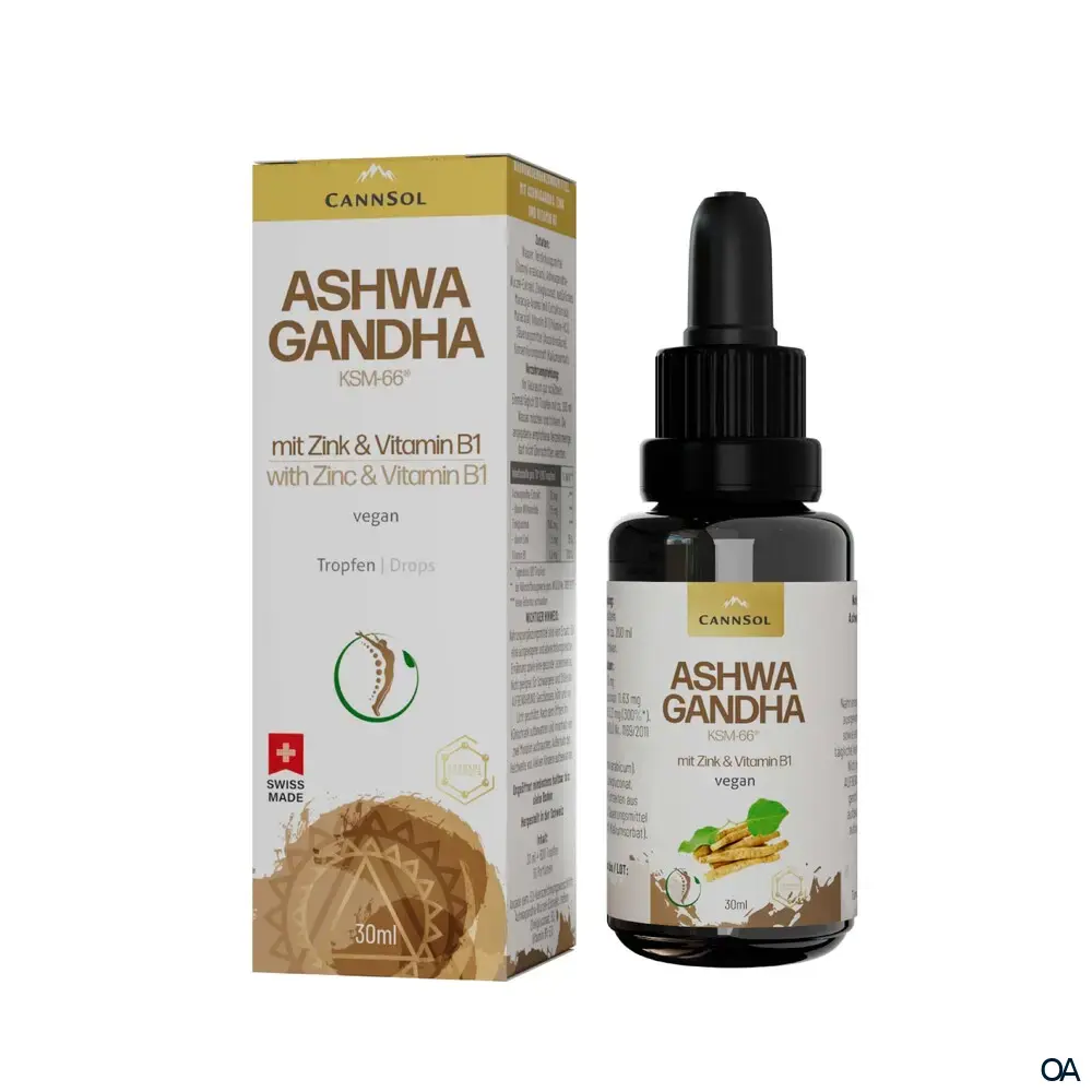 CannSol Ashwagandha mit Zink und Vitamin B1 Tropfen