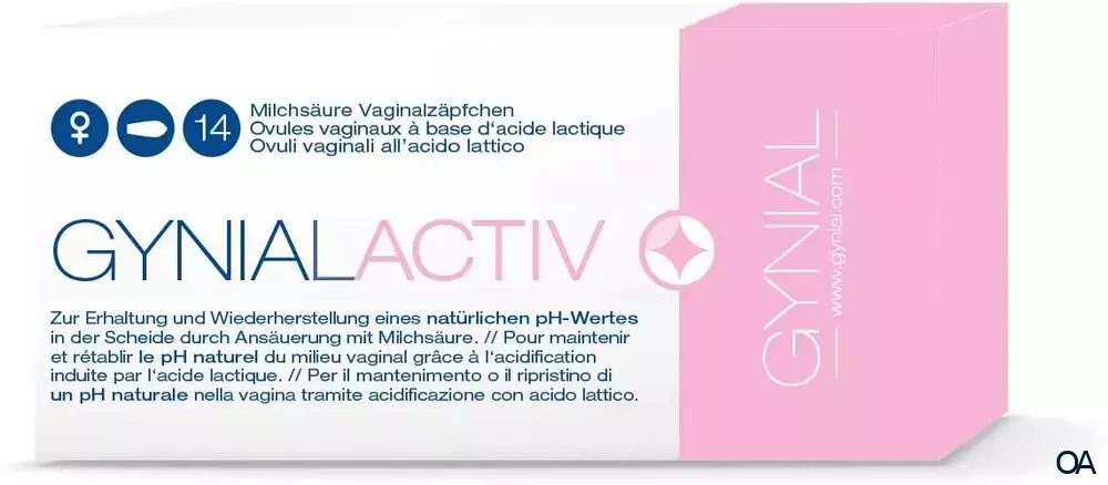GynialActiv Milchsäure Vaginalzäpfchen