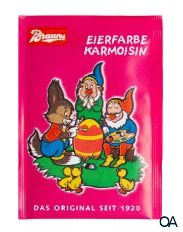 Brauns Eierfarbe Karmesinrot
