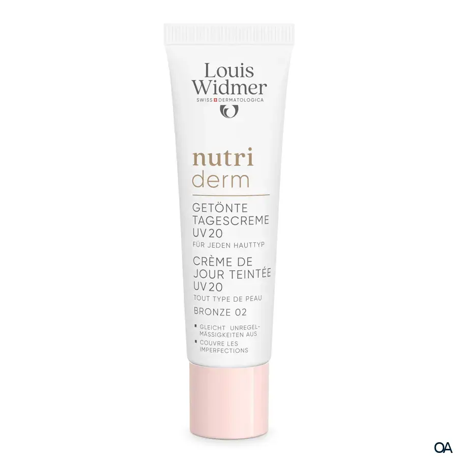 Louis Widmer nutriderm Getönte Tagescreme UV 20 Bronze 02 - leicht parfümiert