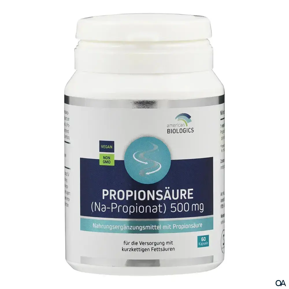 American Biologics Propionsäure (Na-Propionat) 500 mg Kapseln American Biologics Propionsäure (Na-Propionat) 500 mg Kapseln