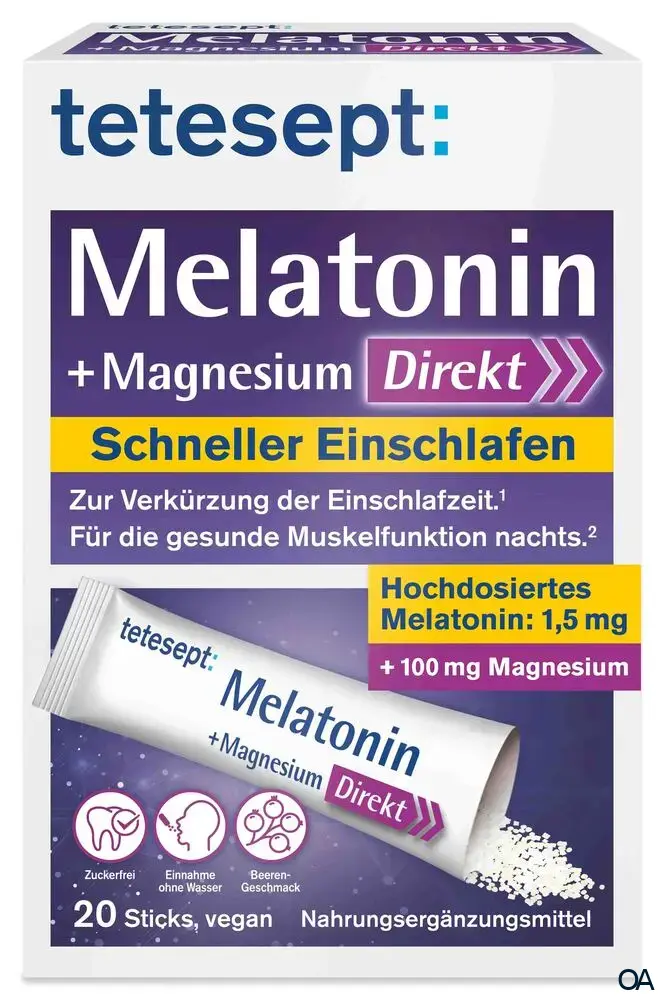 tetesept Melatonin + Magnesium Direkt Sticks