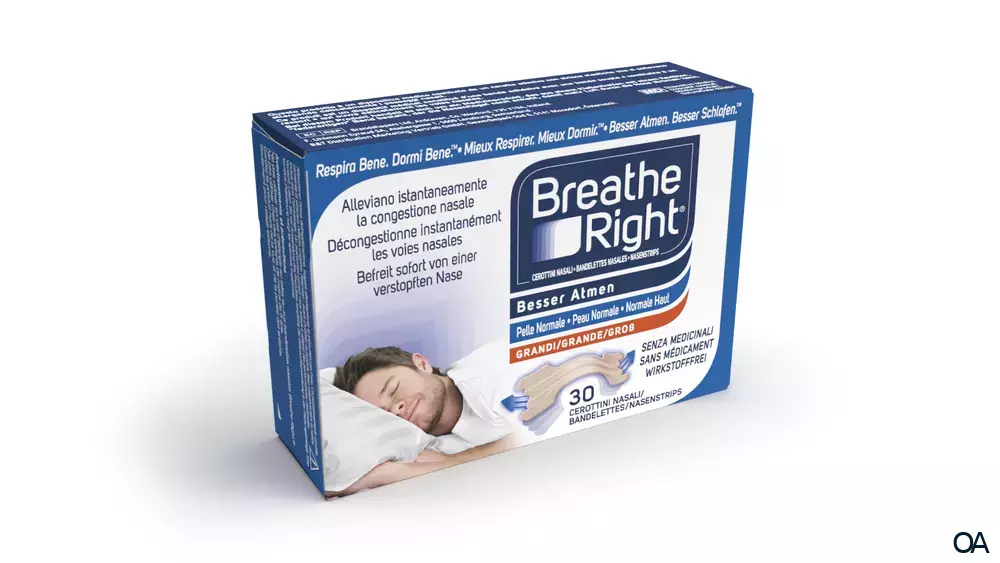 Besser Atmen Breathe Right® Nasenstrips Groß Beige