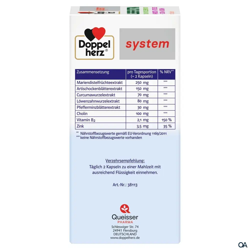 Doppelherz system Leber Extra Kapseln