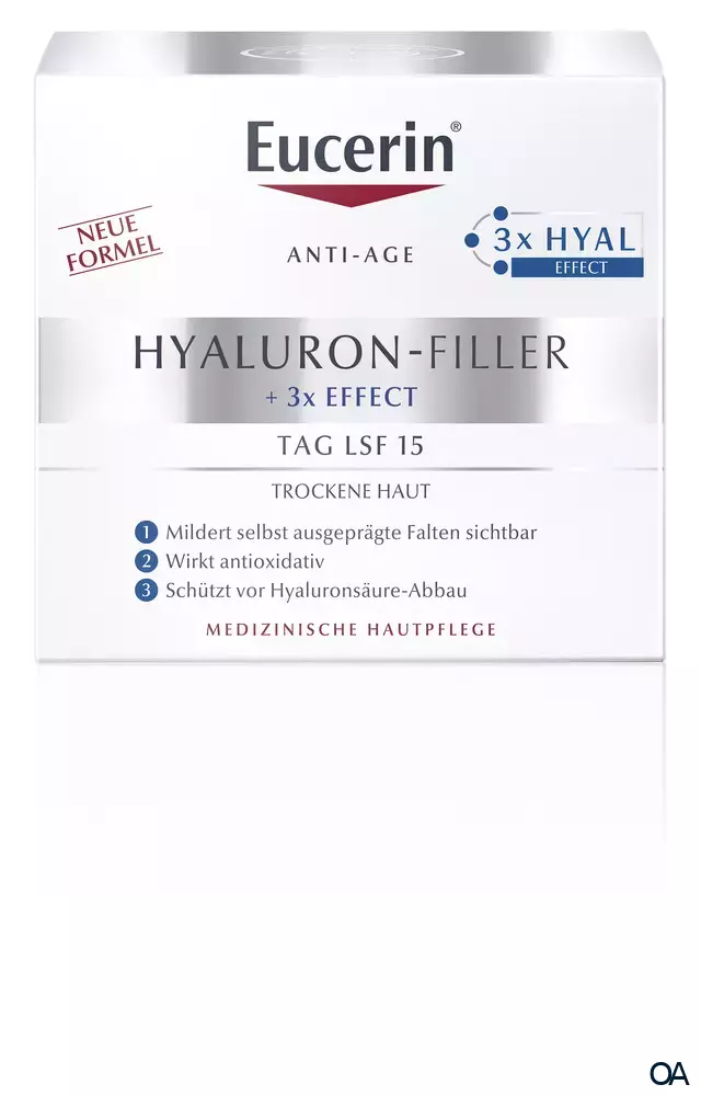 Eucerin® HYALURON-FILLER + 3x EFFECT LSF 15 Tagespflege für trockene Haut