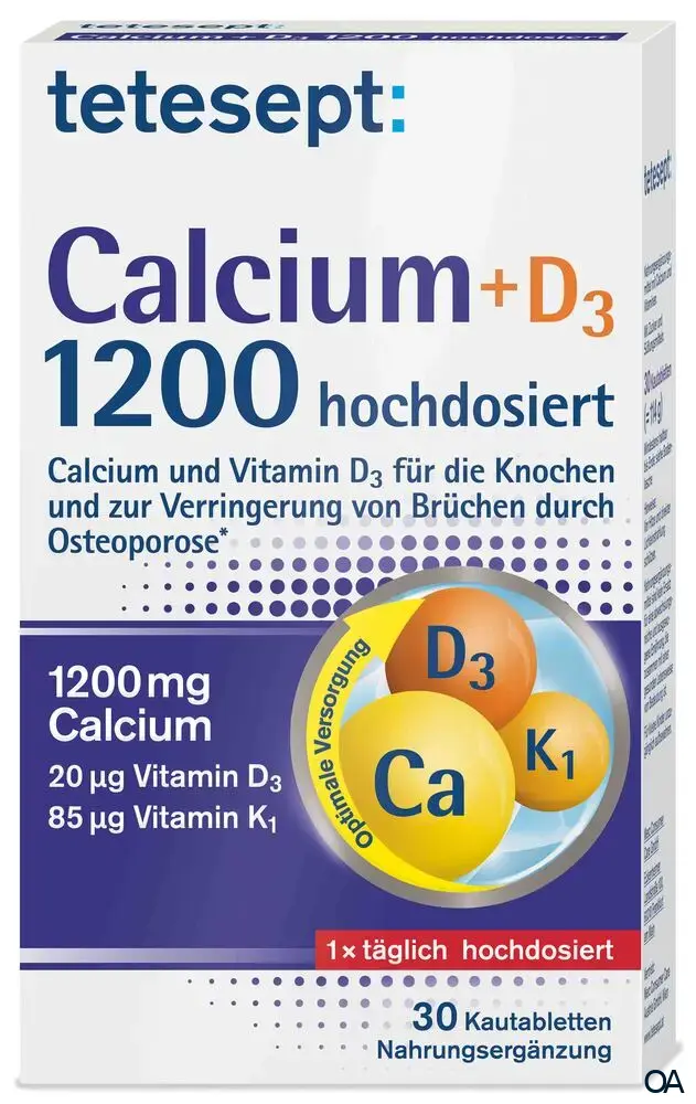 tetesept Calcium+D3 1200 hochdosiert Kautabletten