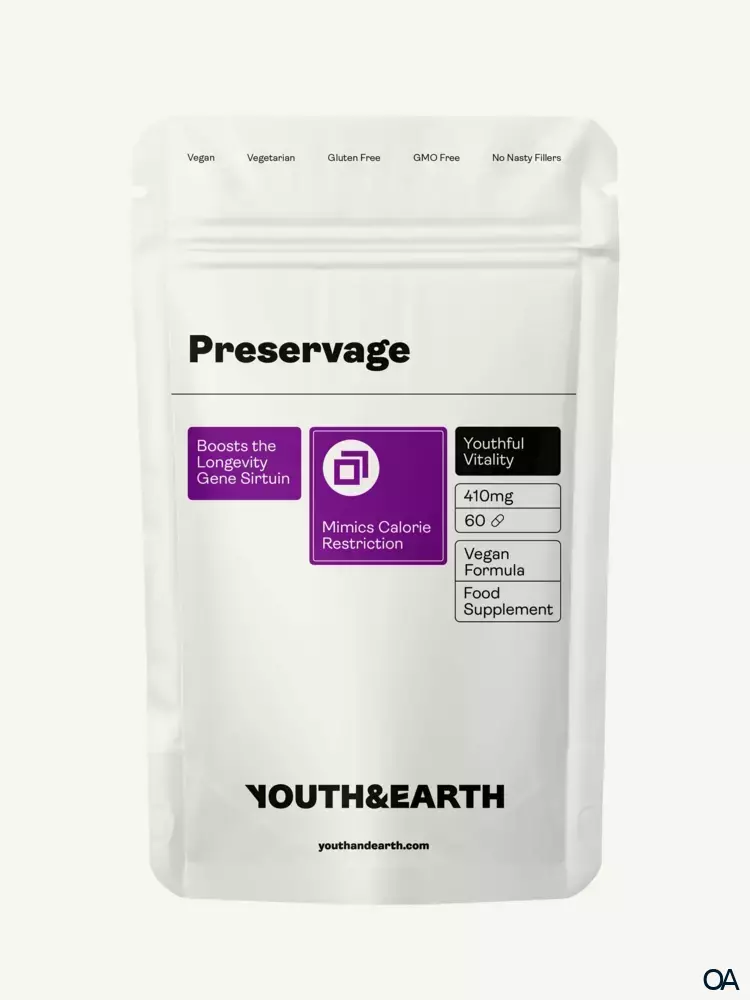 Youth & Earth Preservage (Trans-Resveratrol, Curcumin, Quercetin, BioPerine) Kapseln