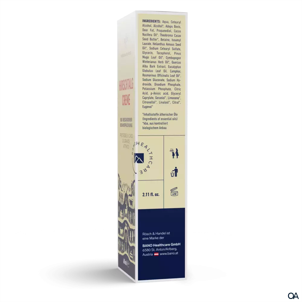 RÖSCH & HANDEL Hirschtalg Creme