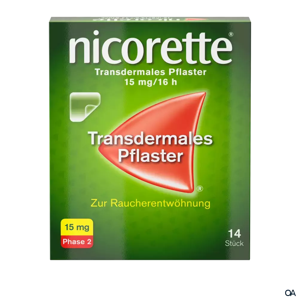 Nicorette 15 mg/16 h – transdermales Pflaster Nicorette 15 mg/16 h – transdermales Pflaster