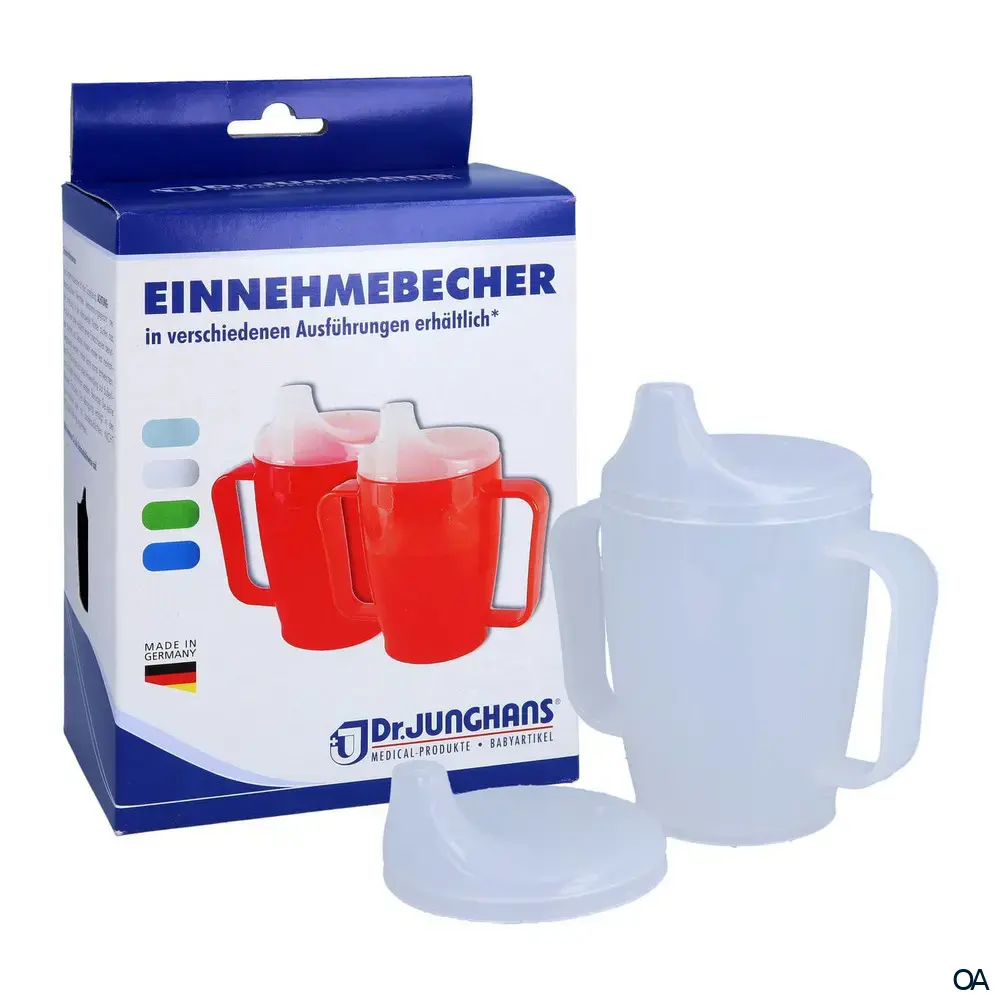 Dr. Junghans Einnahmebecher - 2 Griffe - Milchig Dr. Junghans Einnahmebecher - 2 Griffe - Milchig