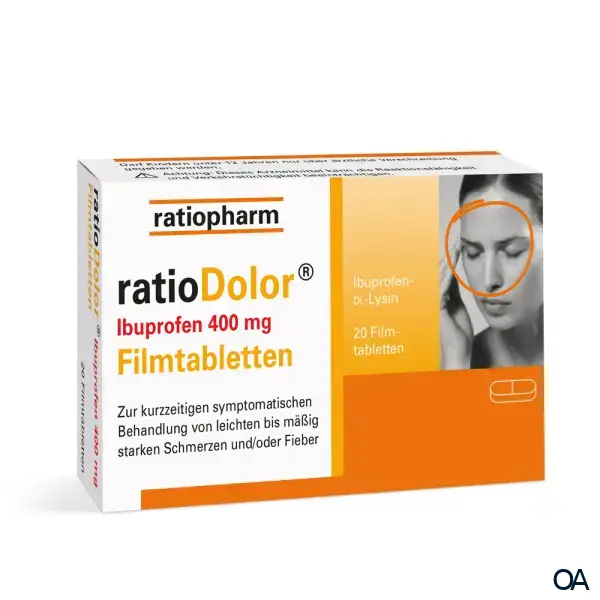 ratioDolor® Ibuprofen 400 mg Filmtabletten