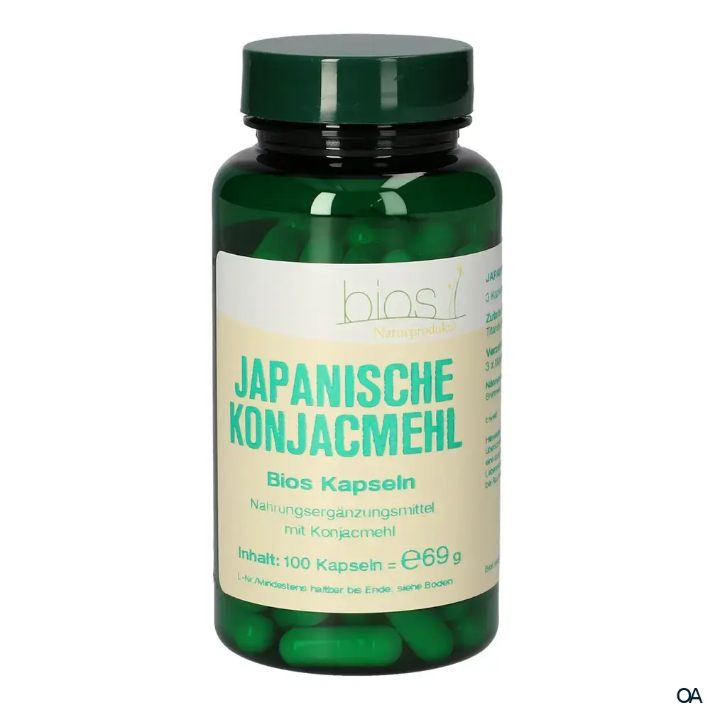 Bios Japanische Konjacmehl 600 mg Kapseln