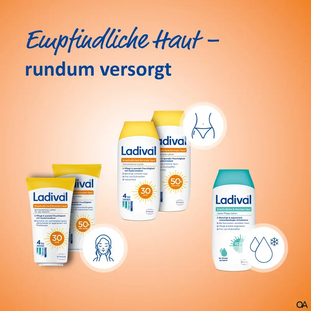 Ladival® Empfindliche & Normale Haut Sonnenschutz-Lotion LSF 30