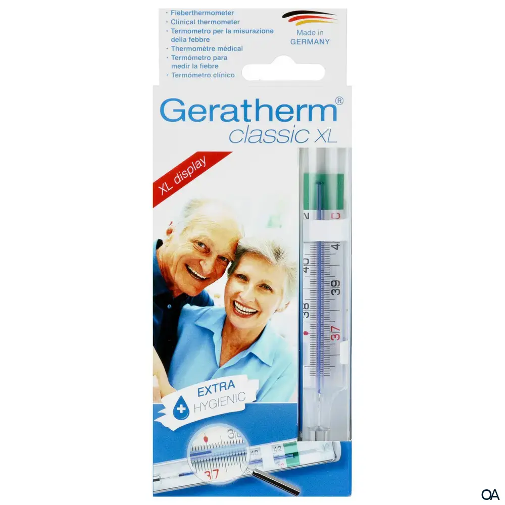 Geratherm® classic XL Glasthermometer - Lupeneffekt