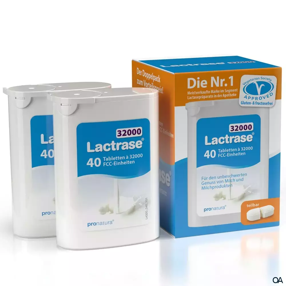 Lactrase® 32000 FCC Teilbare Tabletten Spender