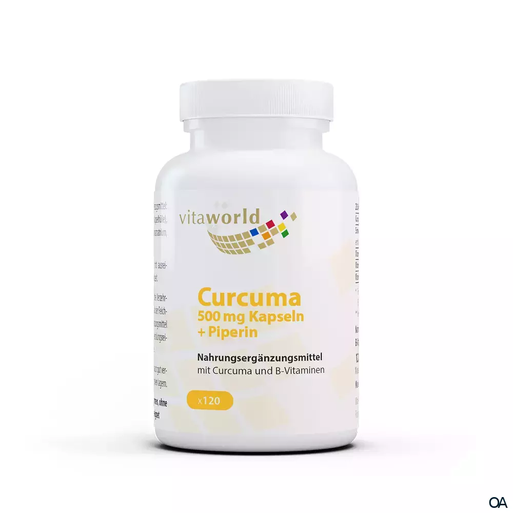 Vitaworld Curcuma 500 mg Kapseln + Piperin