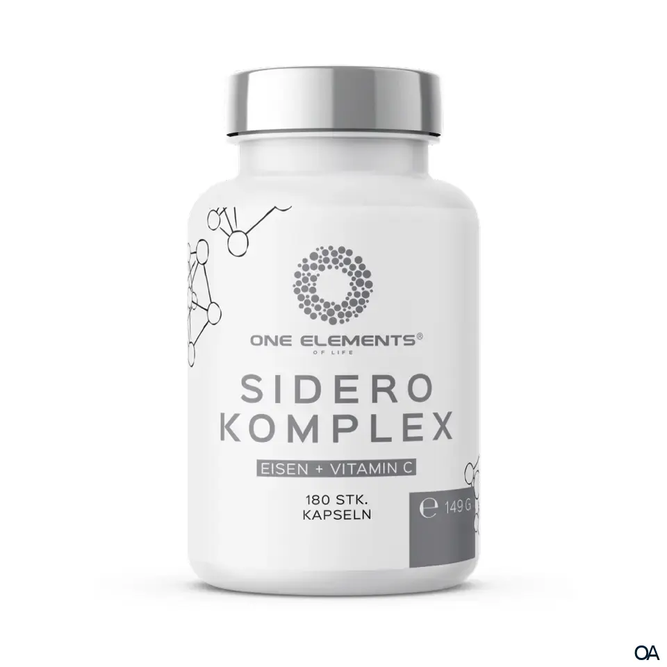 One Elements Sidero Komplex® (Eisen & Vitamin C) Kapseln One Elements Sidero Komplex® (Eisen & Vitamin C) Kapseln