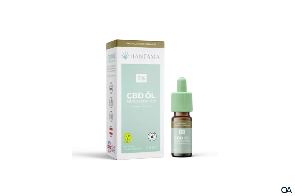 HANFAMA CBD Öl 5 % Mundtropfen