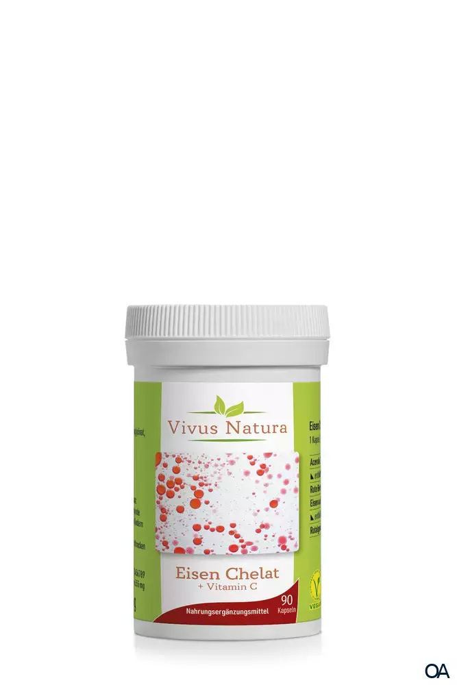 Vivus Natura Eisen Chelat plus Vitamin C Kapseln