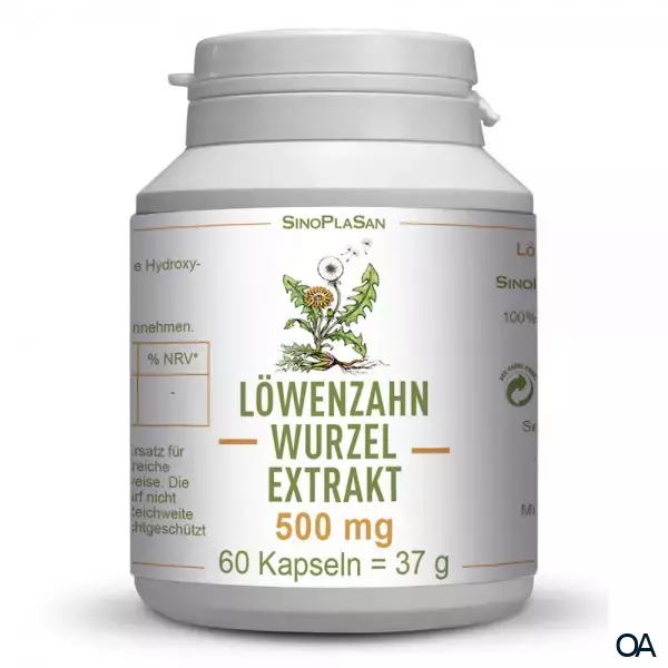 SinoPlaSan Löwenzahnwurzel-Extrakt 500 mg Kapseln