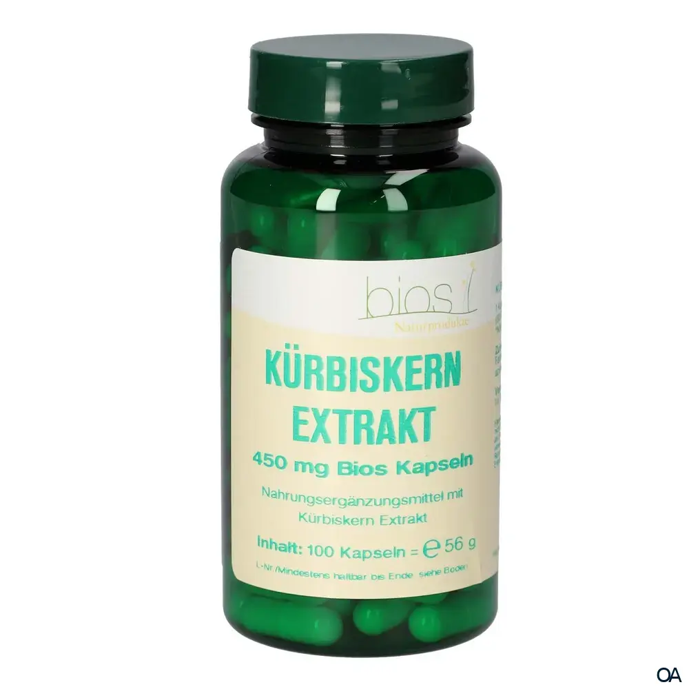 Bios Kürbiskern Extrakt 450 mg Kapseln Bios Kürbiskern Extrakt 450 mg Kapseln